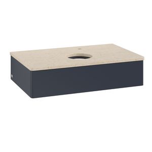 Wastafelonderkast Antao 800x190x500mm Mid.Blue Matt Lacquer L08053HG