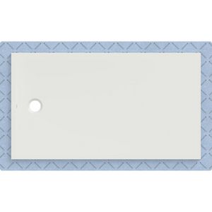 Douchevloer CleanFloor30 geïntegreerd met afdichtingsvlies wit: 160x90cm