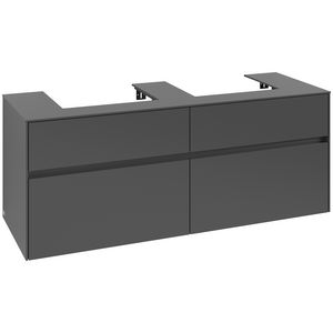 Wastafelonderkast Collaro 1400x548x500mm Graphite C07600VR