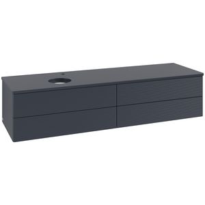 Wastafelonderkast Antao 1600x360x500mm Mid.Blue Matt Lacquer K26150HG