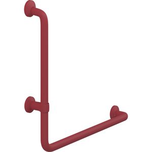 Handgreep met bocht 90 links 400x475mm PLUS rood