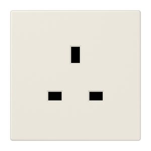 Wandcontactdoos British Standard 13A LS wit