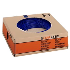 Haspel a 500m. Montagesnoer H07V-K 1X10 Ublauw