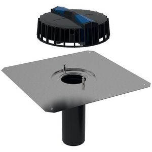 Pluvia tr. 25l/s grind sedum parkeerdak bitumen d90