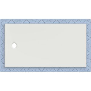Douchevloer CleanFloor30 geïntegreerd met afdichtingsvlies wit: 170x90cm
