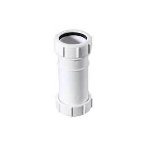 Dubbele mof PP wit 32mm 2xknel McAlpine