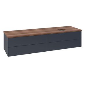 Wastafelonderkast Antao 1600x360x500mm Mid.Blue Matt Lacquer K27012HG