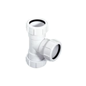 T-Stuk PP wit 32mm klem McAlpine