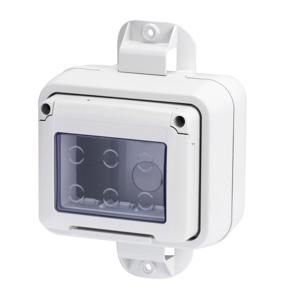 WATERDICHTE KAST VOOR SYSTEM-APPARATEN-3 GANG-PAALBEUGEL