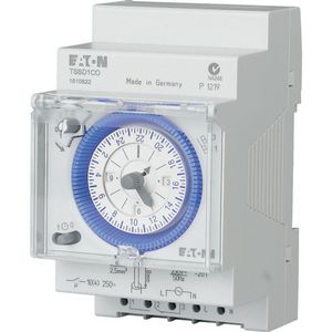 Tijdschakelklok analoog-1 wissel-dag-synchroon-DIN-rail mont