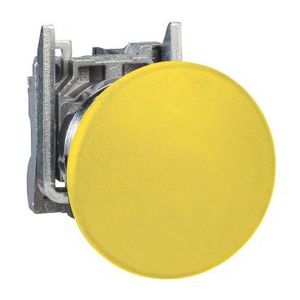 Drukknop 22mm + vuistslagkop 40mm ATEX Geel Harmony XB4
