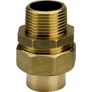 3 Del. Koppeling 12x1/2 brons/blank 94343G-134716 VVE=10