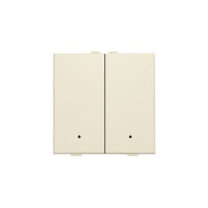 2-voudige drukknop leds/comf.sens. HomeControl cream