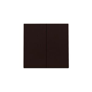 Afwerkingsset dubbele elektr. schakelaar /knop d.brown