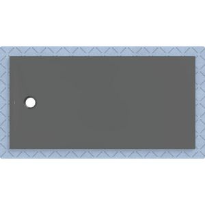Douchevloer CleanFloor30 geïntegreerd met afdichtingsvlies grafiet: 180x90cm