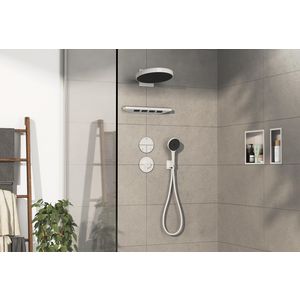 Showselect Comfort S stopkraan afbouwdeel tbv inbouw voor 3 functies mat wit