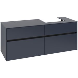 Wastafelonderkast Collaro 1400x548x500mm Marine Blue C075B0VQ