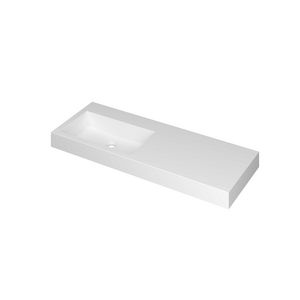 Wastafel Polystone wasbak links zonder kraangat 3421345