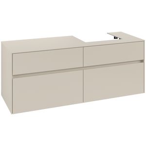Wastafelonderkast Collaro 1400x548x500mm Cashmere Grey C075B0VN