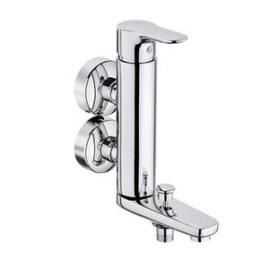 Objekta opbouwbadmengkraan verticaal chroom