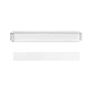 Afdekking plexiglas met tekststrook 7x57mm