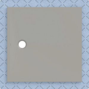 Douchevloer CleanFloor30 geïntegreerd met afdichtingsvlies grijs: 100x100cm