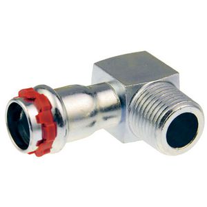 Puntknie 90° SudoPress Staalverzinkt FM 18x1/2"bt.dr. SP8098GV VVE=10