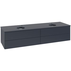 Wastafelonderkast Antao 1600x360x500mm Mid.Blue Matt Lacquer K28050HG