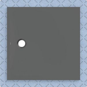 Douchevloer CleanFloor30 geïntegreerd met afdichtingsvlies grafiet: 100x100cm