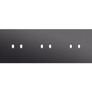 Drievoudige afdekpl. horizontaal 71mm centerafstand drie twe