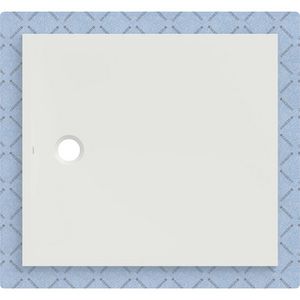 Douchevloer CleanFloor30 geïntegreerd met afdichtingsvlies wit: 110x100cm
