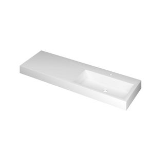 Wastafel Polystone wasbak rechts met 1 kraangat 3421359