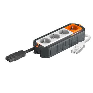 Univers. drager WINSTA VDE 3v. Wit, 1-v oranje USM 208x76x45