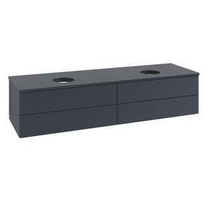 Wastafelonderkast Antao 1600x360x500mm Mid.Blue Matt Lacquer K28110HG