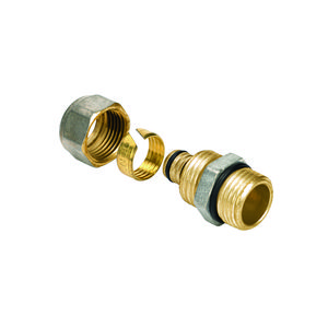 Verloopkoppeling 1 klem 16x1/2"bu.dr.+ O-ring