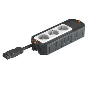 Universele drager connect WINSTA VDE 3v. wit 208x76x45