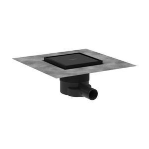 Douchegoot RainDrain compl.set 150/150 mat zwart