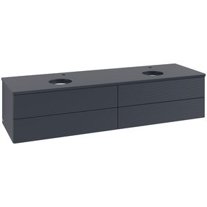 Wastafelonderkast Antao 1600x360x500mm Mid.Blue Matt Lacquer K28150HG