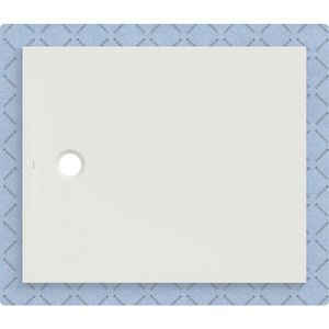 Douchevloer CleanFloor30 geïntegreerd met afdichtingsvlies wit: 120x100cm