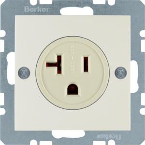 Wandcontactdoos randaarde USA/CANADA NEMA 5-20 R wit glans S1