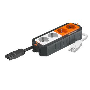 Univers. drager WINSTA VDE 2v. wit 2-v oranje USM 208x76x45