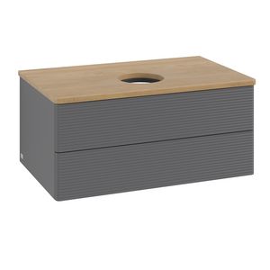 Wastafelonderkast Antao 800x360x500mm Antr. Matt Lacquer K19111GK