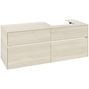 Wastafelonderkast Collaro 1400x548x500mm White Oak C075B0AA