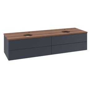 Wastafelonderkast Antao 1600x360x500mm Mid.Blue Matt Lacquer K28152HG