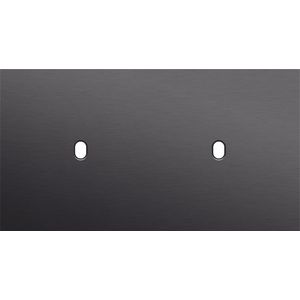 Tweevoudige afdekpl. horizontaal 71mm centerafstand twee enk