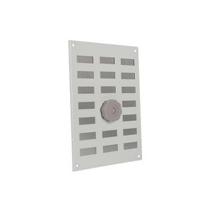 ALU schuifrooster+gaas 150x215mm wit