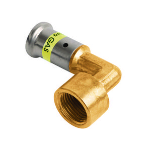 Schroefbus haaks GAS 6PG persaansluiting 16x1/2"bi.dr. messing VVE=10