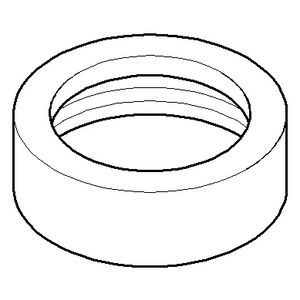 Bevestiging geurafsluiter z.sleutelvlak 1 1/4" champ.geb