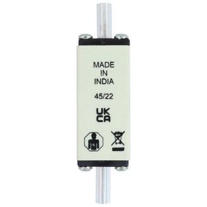 Zekering laagsp. 25A AC 500V NH000 gL/gG dubbele mel