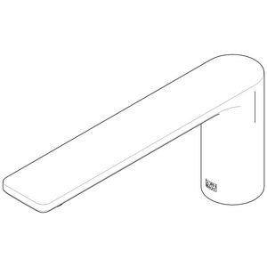 Uitloop 230x130x120mm chr